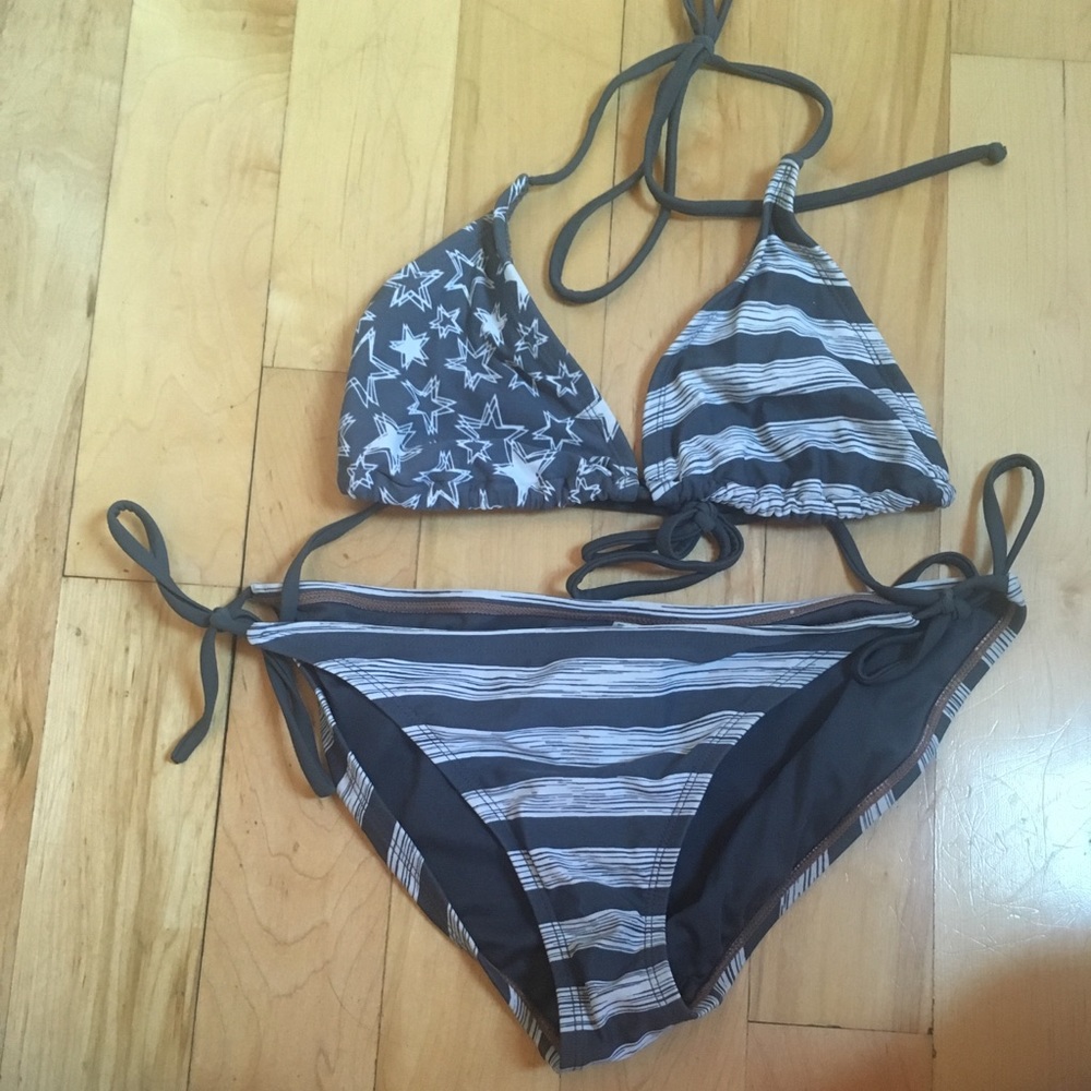 Converse one star american flag bikini